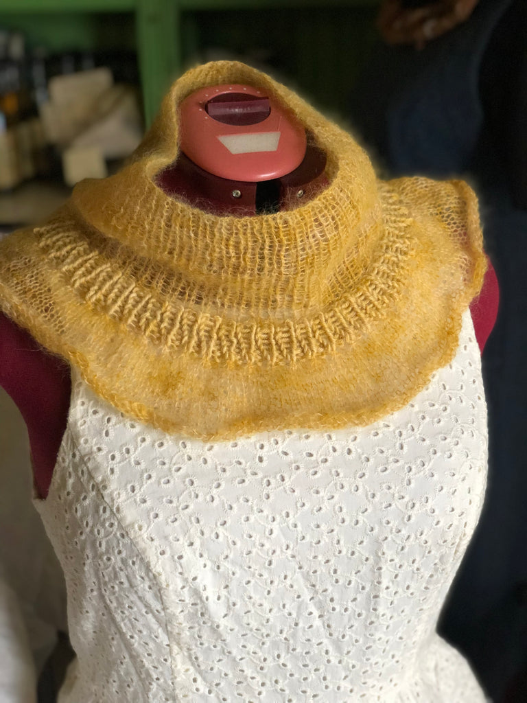 Marigold Mohair neck warmer